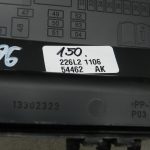 Opel Zafira C Oriģinālais vāks drošinātāju kārbas augšējā daļa