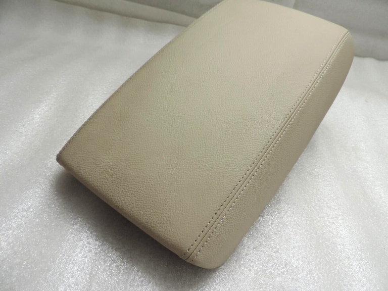 Audi A6 4G C7 ādas roku balsts centrālais roku balsts ĀDAS ROKTU ATLASBEIGE