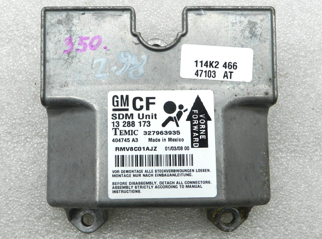 Opel Zafira B original airbag control unit 13288173