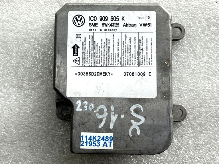 VW Skoda gaisa spilvenu vadības bloks 1c0909605k