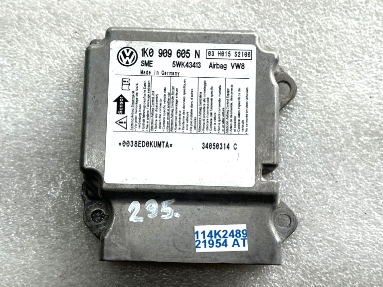 VW Golf gaisa spilvenu vadības bloks 1k0909605n