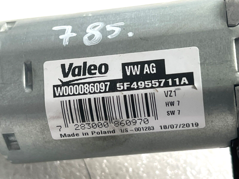 Skoda aizmugurējā stikla tīrītāja motors 4 kontakta savienotājs 5f4955711a