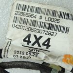 OEM Opel Zafira C durvju elektroinstalācijas instalācija Aizmugurējās labās durvis 13438226
