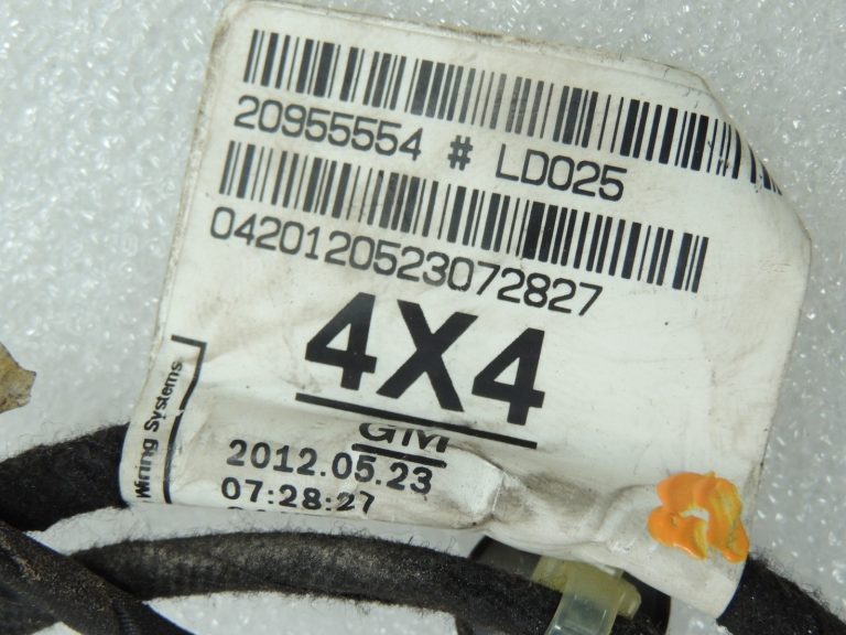 OEM Opel Zafira C durvju elektroinstalācijas instalācija Aizmugurējās labās durvis 13438226