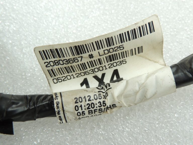 OEM Opel Zafira C durvju elektroinstalācijas instalācija Priekšējās labās durvis 20803667
