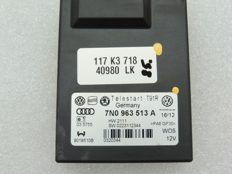 VW Sharan 7N stāvvietas apsildītāja vadības bloks Telestart T91R 7N0963513B