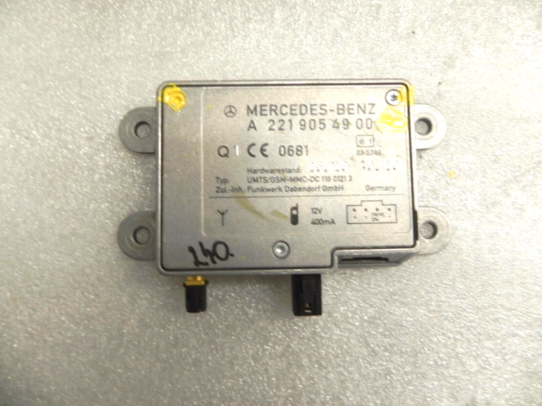 W164 W251 W212 W211 W211 W216 Vadības bloks Kompensators Pastiprinātājs Mobilais tālrunis A2219054900