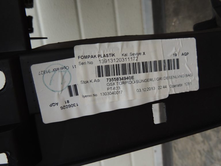 Fiat Doblo 263 Opel Combo D instrumentu panelis 735507814