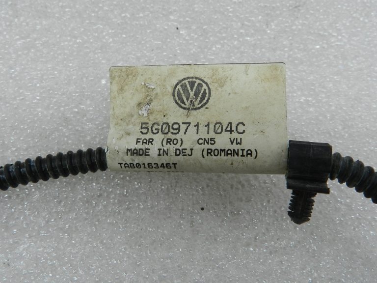 VW Golf 7 oriģinālās vadu instalācijas instalācijas numura apgaismojums aizmugurējais bamperis