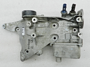 VW Audi original holder oil filter flange tension pulley