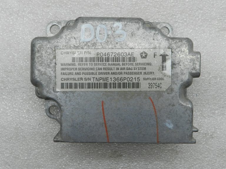 Dodge Caliber oriģinālais vadības bloks gaisa spilvenu vadības bloks
