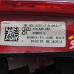 Audi A6 C7 4G Allroad Avant aizmugurējais lukturis kreisajā pusē, aizmugurējās durvis 4G9945093 DEFEKTĪVS