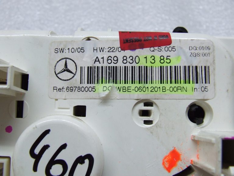 Mercedes Benz A180 W245 W169 Klimata kontroles panelis Sildītāja kontroles panelis