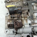 Volvo AF40 TF-80SC vadības bloka vārsta korpuss, pēc ugunsgrēka bojājuma