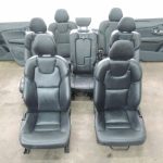 Volvo XC90 II Ādas sēdekļu komplekts melns no britu auto 🚨 RHD 🚨