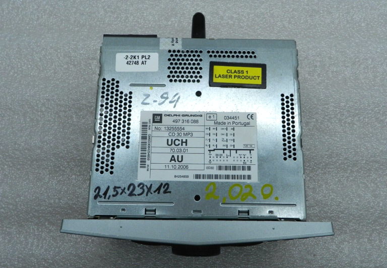 Opel Astra H Zafira B Oriģinālais radio CD 30 MP3 Atiestatīšana