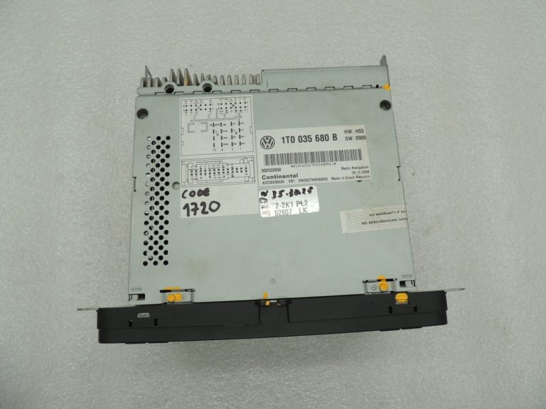 VW Tiguan 5N 08-11 Golf VI Radio NAVI Navigācija RNS 510 1T0035680B