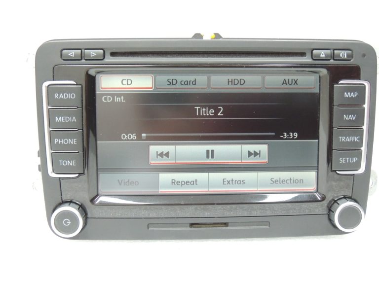 VW Tiguan 5N 08-11 Golf VI Radio NAVI Navigācija RNS 510 1T0035680B