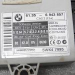 BMW 5. sērijas E60 E61 CAS imobilaizera vadības bloks 6943857 61356943857 6135 6965050 6965050