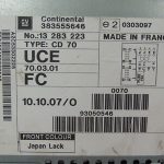 Opel Astra H Zafira B automašīnas radio vadības bloks navigācija CD70 Navi 13283223