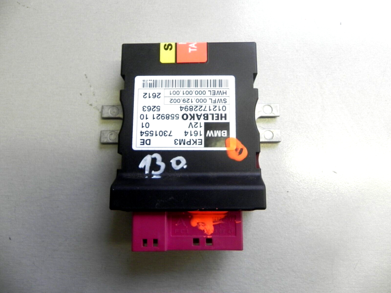 BMW F25 F25 F20 F30 F32 F07 F10 F01 EKPM3 Vadības bloks degvielas sūknim 16147411596