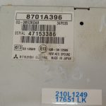 Mitsubishi Outlander III radio vadības bloks tuneris 8701A396 Vadības bloks