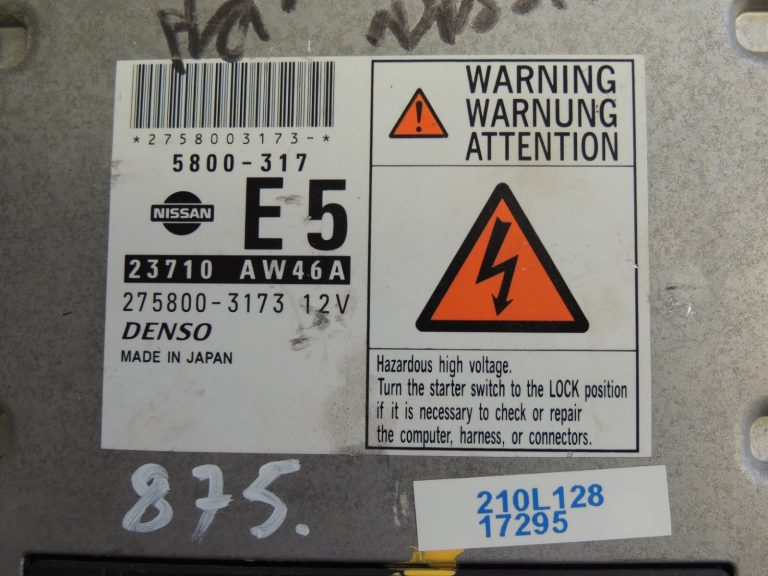 Nissan Primera P12 2.2 dīzeļdzinēja vadības bloks ECU 23710-AW46A 275800-3173