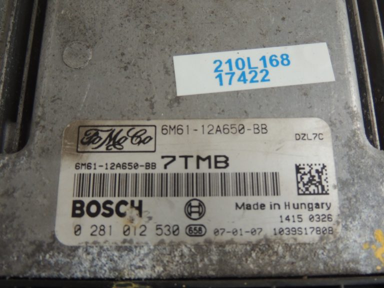 MAZDA 3 BK 1.6D Dīzeļdzinēja vadības bloks 6M6112A650BB 0281012530 6M61-12A650-BB