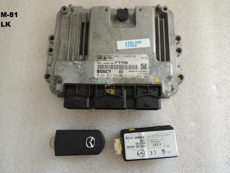 MAZDA 3 BK 1.6D Dīzeļdzinēja vadības bloks 6M6112A650BB 0281012530 6M61-12A650-BB