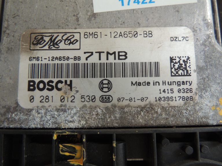 MAZDA 3 BK 1.6D Dīzeļdzinēja vadības bloks 6M6112A650BB 0281012530 6M61-12A650-BB