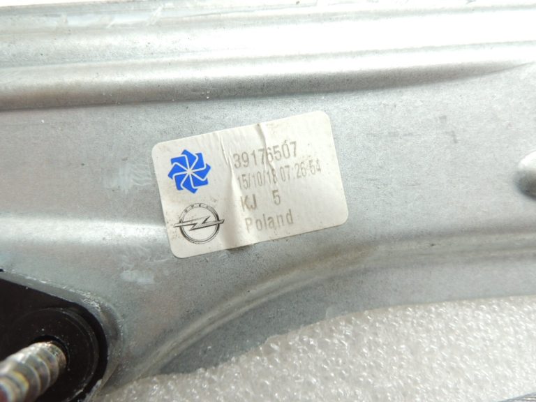 Opel Insignia B Aizmugurējā kreisā loga regulatora piezīmes 39138555 39176507