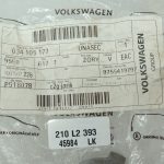 VAG Audi Volkswagen eļļas sūkņa piedziņas zobrats 034105177 Eļļas sūkņa piedziņa