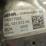 VAG EGR dzesētājs izplūdes gāzu recirkulācija ar EGR vārstu 04L131501L 04L131512AK