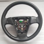 Volvo C30 C70 V50 S40 Ādas stūres rats melns 31351045 Stūres rats