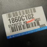 Mitsubishi Outlander III PHEV 2.0i motora vadības bloks 1860C102 E6T80772