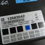 Opel Insignia A virsbūves vadības modulis Virsbūves vadības modulis BCM modulis 13583542