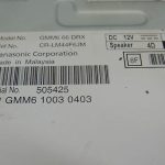 Mazda 6 GJ1 Audio vadības bloka tūneris GMM666DRX