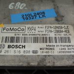 Ford Focus III 1.0Turbo Ecoobost benzīna dzinēja vadības bloks vadības bloks 0261S16898