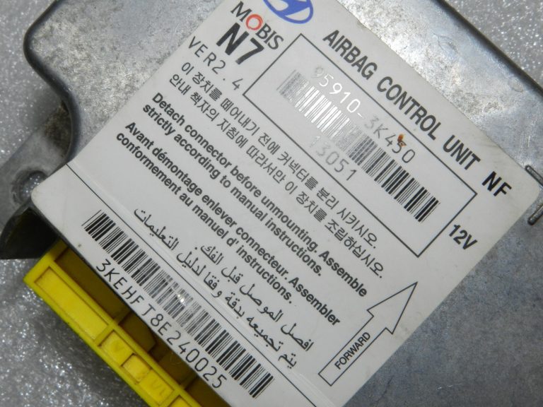 ’08 Hyundai Sonata NF gaisa spilvenu vadības bloks ECU 95910-3K450, 959103K450, 95910 3K450