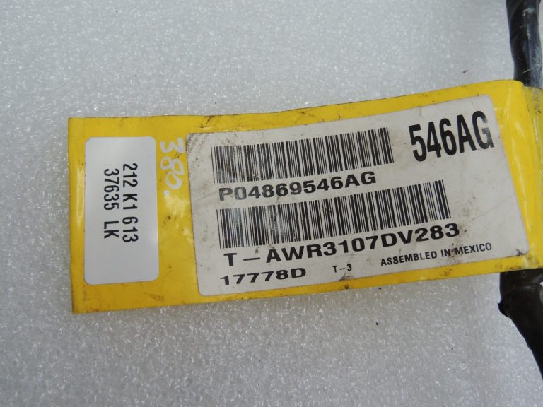 Chrysler Grand Voyager V Aizmugurējā labā bīdāmo durvju instalācijas kabelis 04869546AG