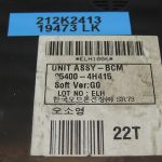 Hyundai H1 II i800 virsbūves vadības bloks BCM modulis 95400-4H415