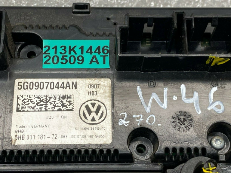Volkswagen Golf 7 Oriģināls klimata kontroles bloks Klimata kontrole 5g0907044 5g0907044AN
