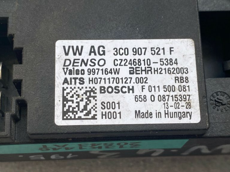 VW Tiguan pretestības ventilatora regulators 3C090907521F 3C090907521G
