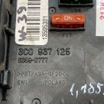 VW Passat zem motora pārsega vadības bloka drošinātāju kārba 3c0937125