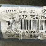 VW logu regulatora motora priekšējais labais logu regulators 3b4837752mg