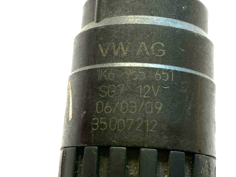 VW Audi sūknis priekšējo lukturu mazgāšanas sistēmai mazgāšanas sūknis ūdens sūknis 1k6955651