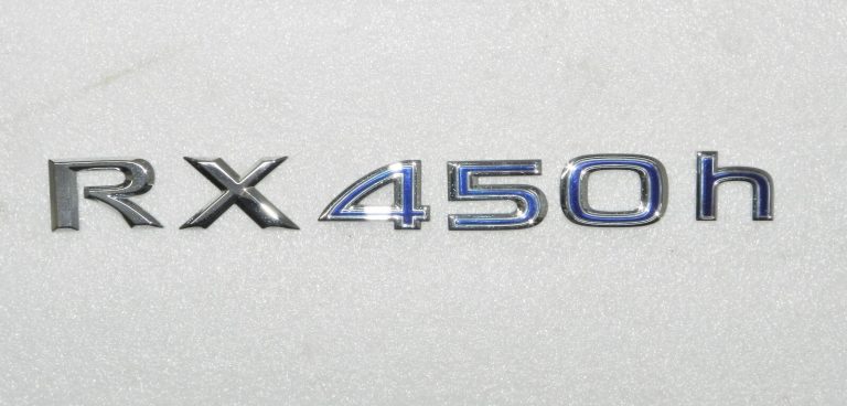 Oriģinālā Lexus RX 450h aizmugurējā vāka emblēma, plāksnītes logo 75443-48140