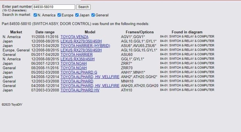 Oriģināls Lexus RX III (AL10) Alphard aizmugurējo durvju elektriskais slēdzis 84930-58010
