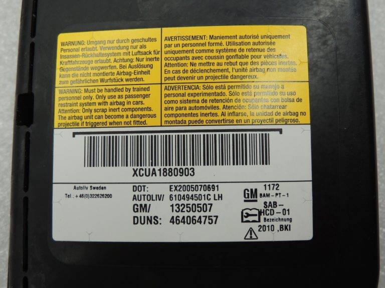 Opel Meriva B Drošības moduļi priekšā pa kreisi 13437392 13250507