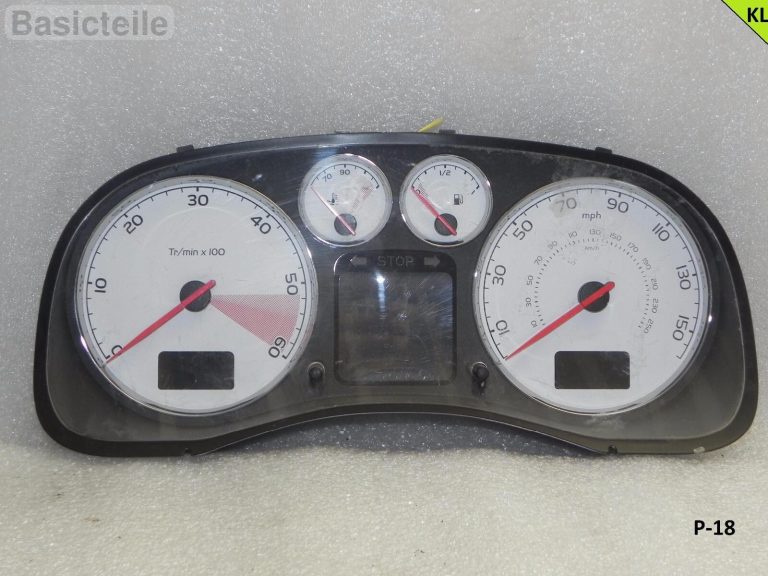 Peugeot 307 MILEN Diesel instrumentu klastera spidometrs MPH INSTRUMENTU KLUSTS